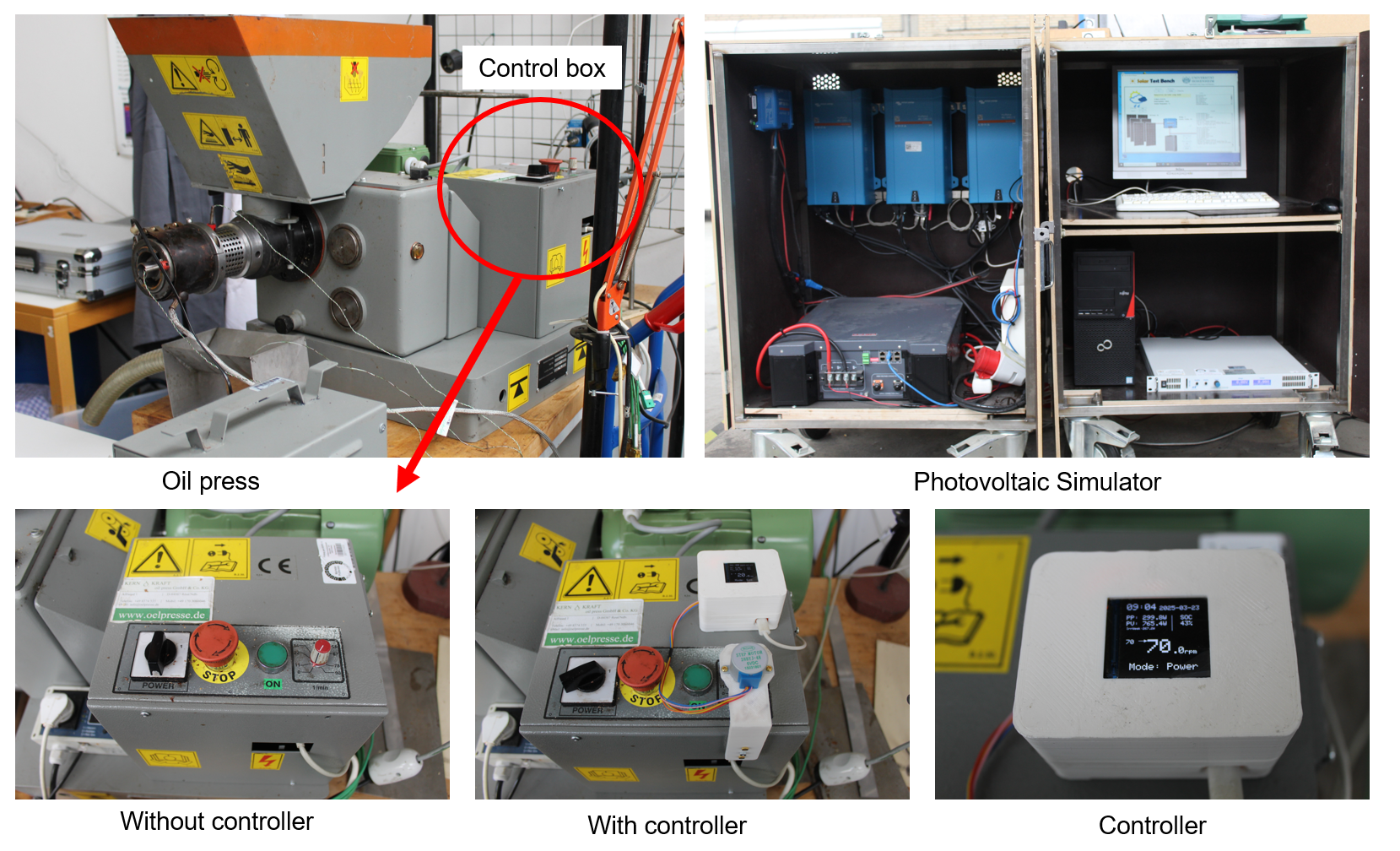 Oil press components